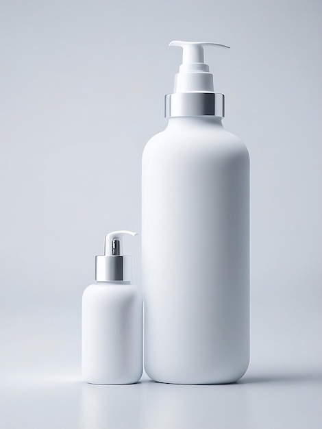 white blank product bottle mockup photo