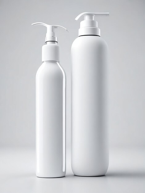 white blank product bottle mockup photo