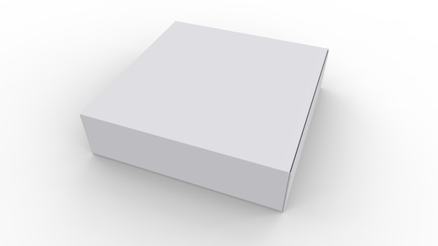 White Blank Product Package Box.