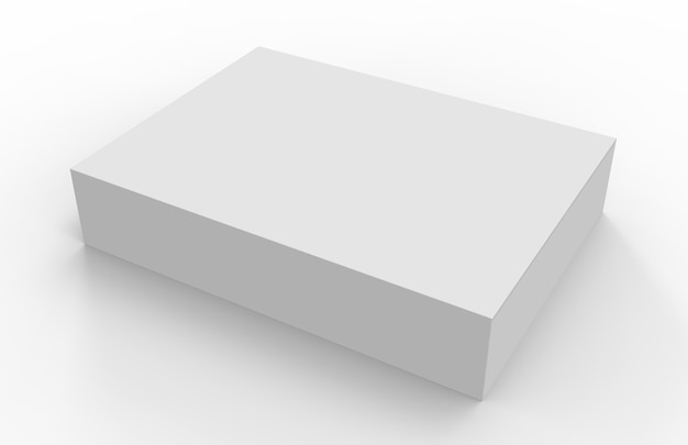 White Blank Product Package Box.