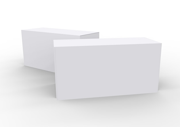 写真 白い空白の製品パッケージボックス
