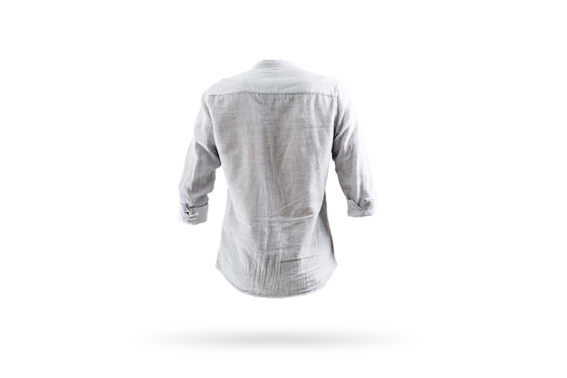 White Blank shirt Back on a white background