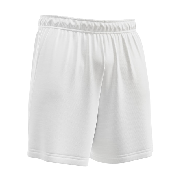 white blank shorts isolated on a white background