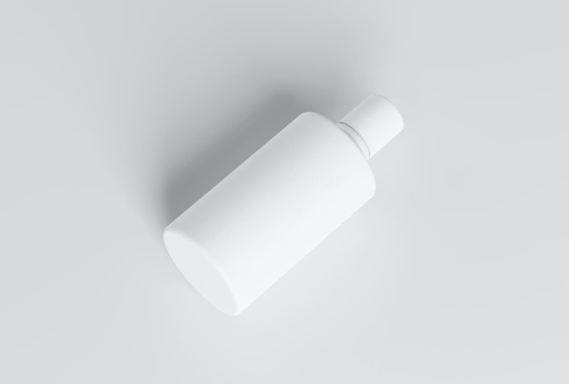 Photo white blank spray bottle mockup blank image