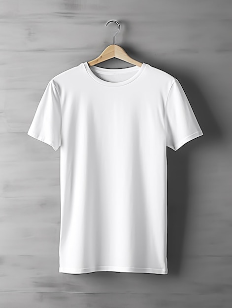 white blank t shirt mockup photo realistic