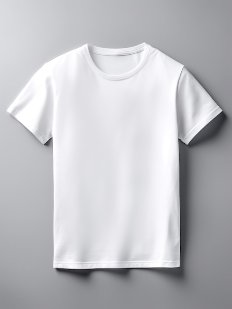 white blank t shirt mockup photo realistic