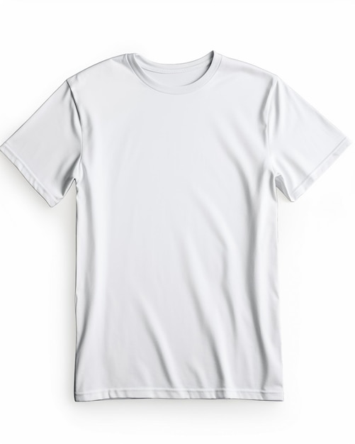 White blank t shirt mockup with copy space on dark background tshirt design print Ai generated