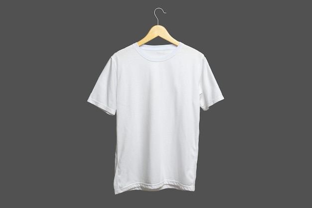 White blank tshirt on grey background