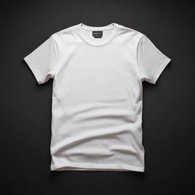 広告用の白いTシャツモックアップデザインテンプレート 男性 孤立したショートスリーブ フロント