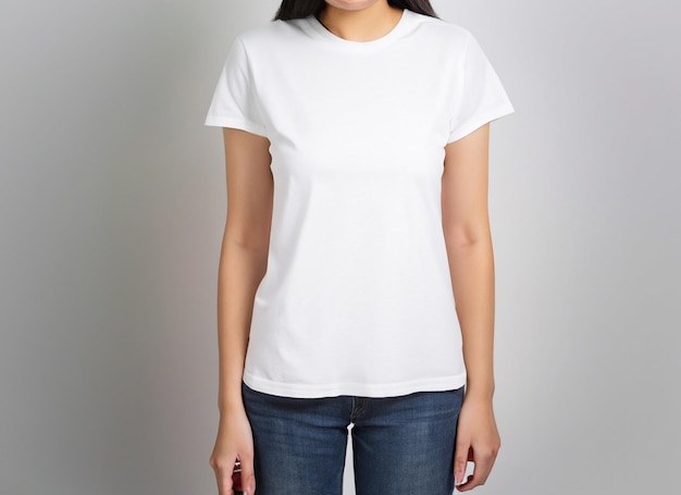 White Blank TShirt MockUp