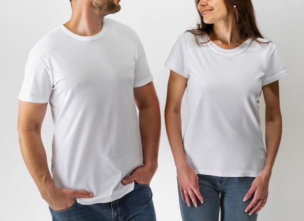 흰색 빈 티셔츠 모형
