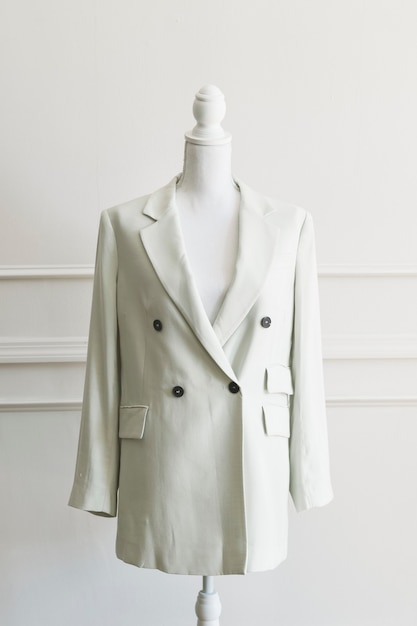 White blazer on a pinnable mannequin