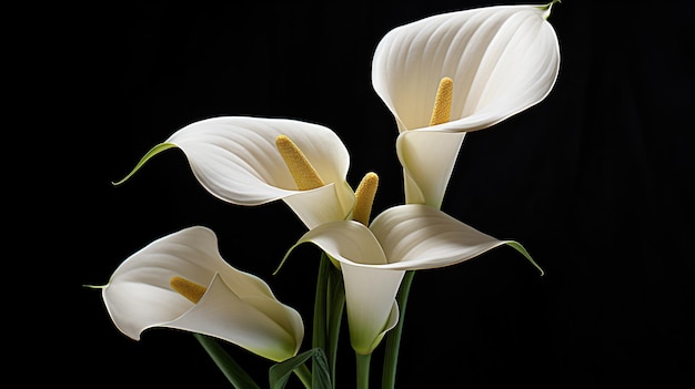 Foto bellezza di fiore bianco calla