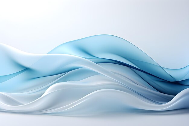 White blue abstract wave background