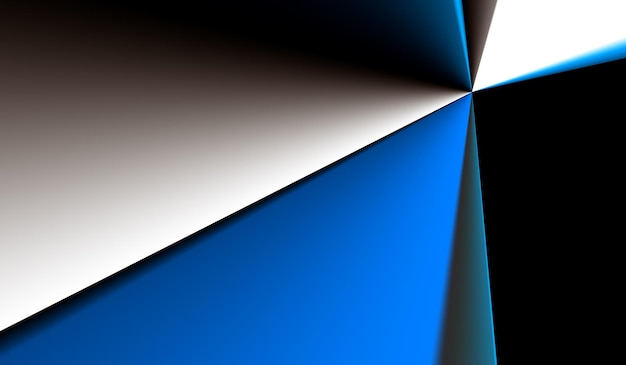 white and Blue origami paper abstract background