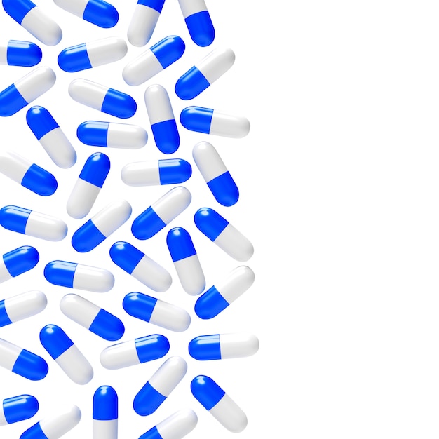 White blue pills