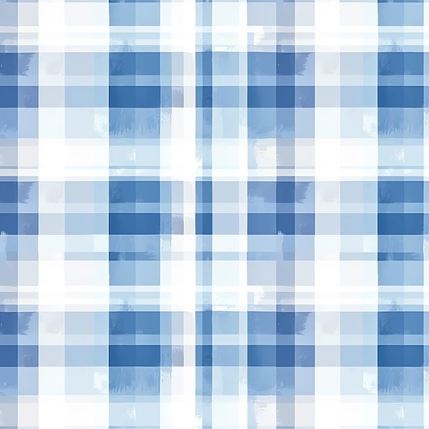 White and blue plaid pattern background texture AI generated