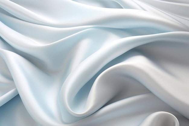 A white and blue satin texture cloth generative ai