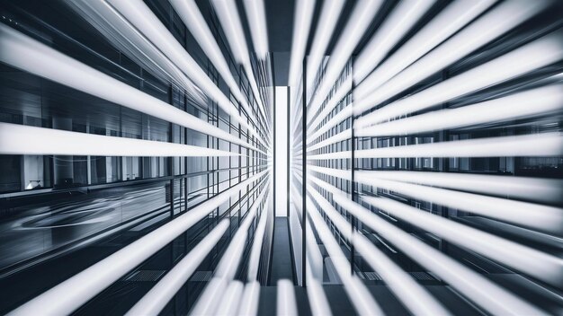 Photo white blur abstract background blur of modern building interior