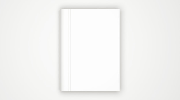 White book cover on a white background