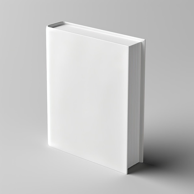 white book cover for your designs mockup