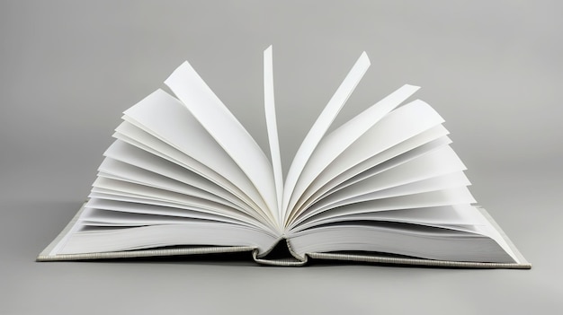 White book on gray background UHD wallpaper