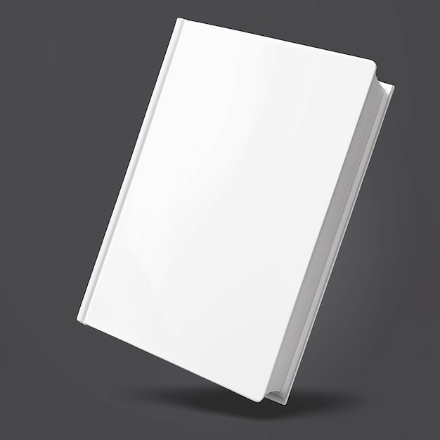 Photo a white book is opened and has a white cover