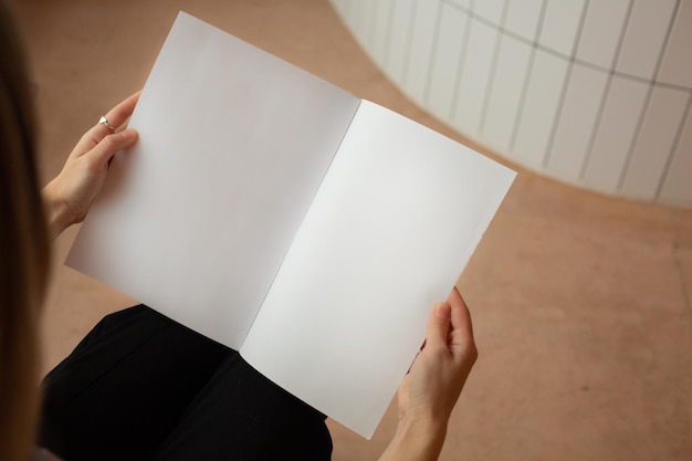 White book mockup