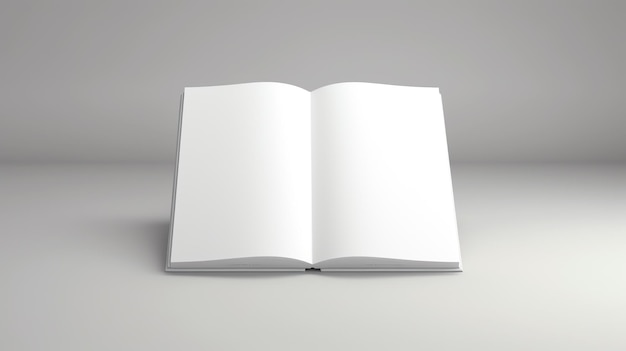 Белая книга с пустыми страницами