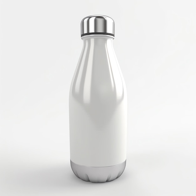 A white bottle mockup