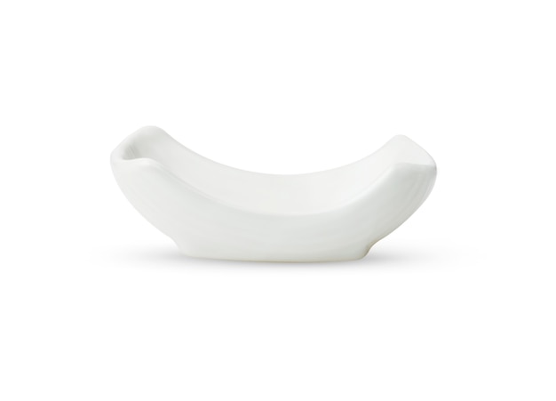 White bowl ceramic isolated on white