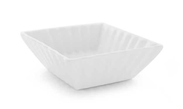 white bowl isolated on white background