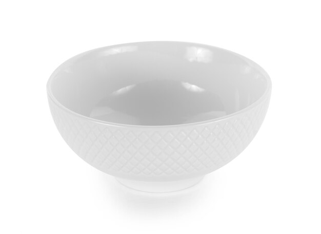 white bowl isolated on white background