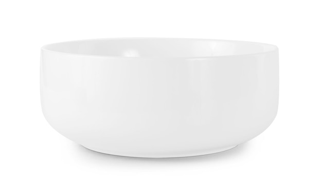 white bowl isolated on white background