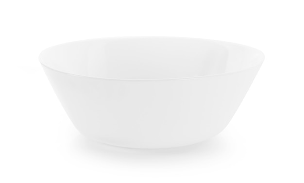 white bowl isolated on white background.