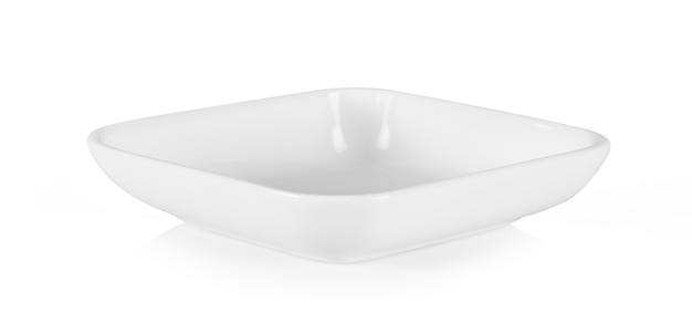 White bowl isolated on white background