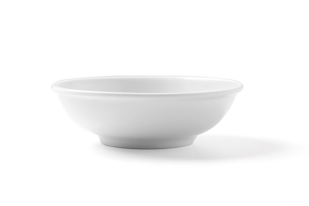 White bowl isolated on a white