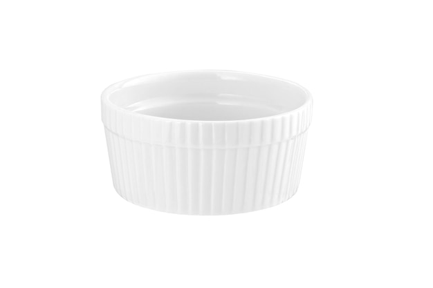 White bowl isolated on a white