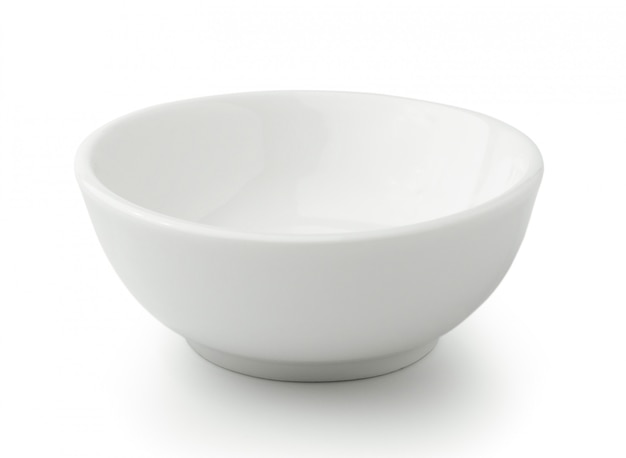 White bowl isolated on white