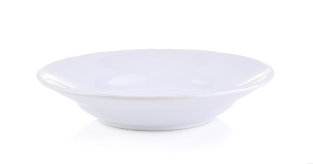 White bowl isolated on white