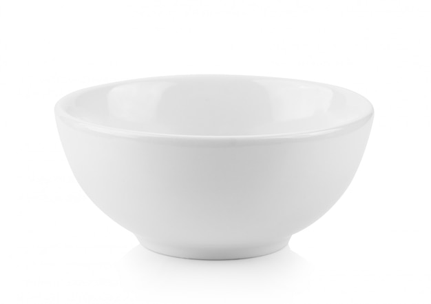 Photo white bowl on white background