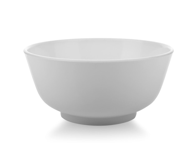 White bowl on white platform