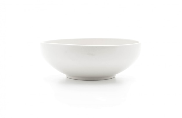 white bowl on white