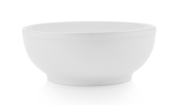 White bowl on white