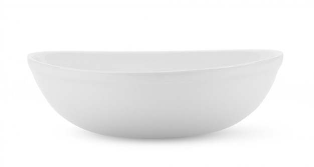 White bowl on white