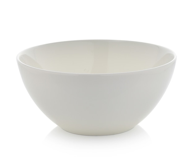 White bowl on white