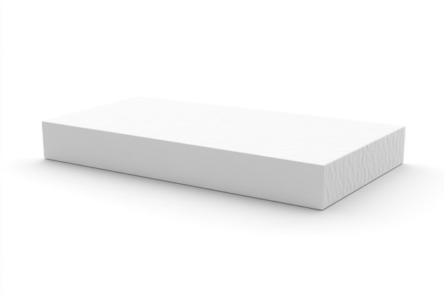 white box isolated on white background