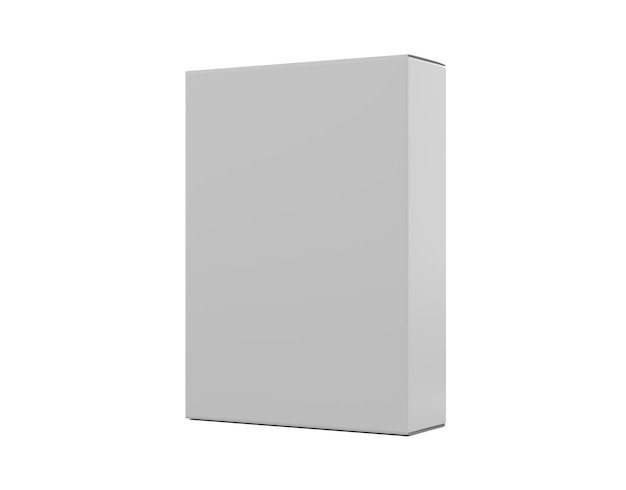 white box isolated on a white background