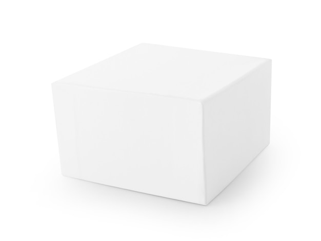 White box on white background.