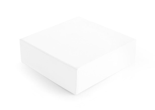 white box on white background